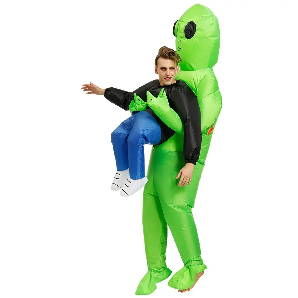 ET-Aliens Uppblåsbara Cosume – Skrämmande Monster Cosplay för vuxna och barn, Halloween, Jul, Thanksgiving, Fest, Festival Cosume