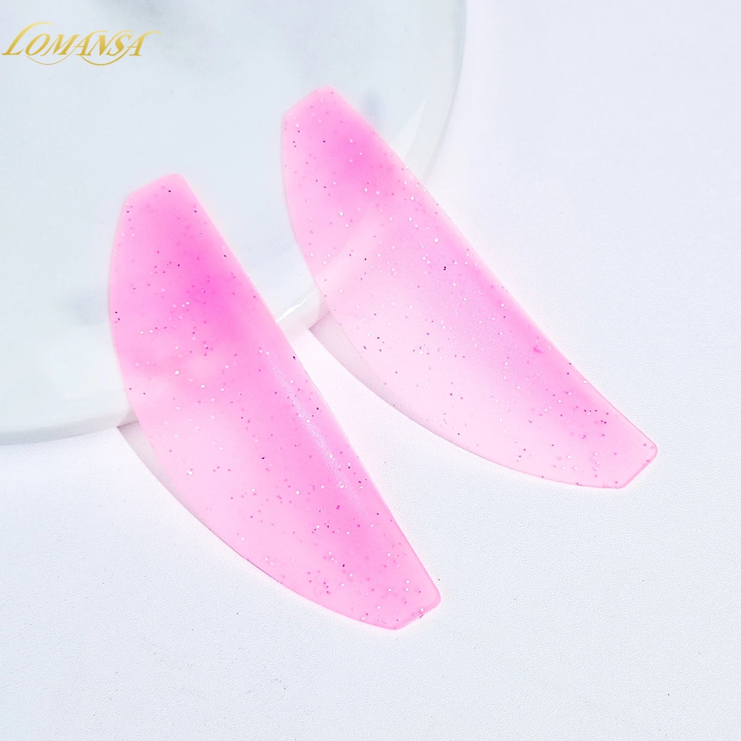 Lomansa 1 pari silikonia Lash Pehmentävät tyynyt – Silmälasien suojukset ja suojat Lash-nostoon, ammattimaiset silmälasien kiinnitystarvikkeet