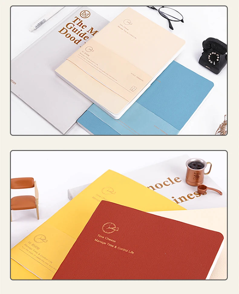 Kinbor Weekly Planner Notebook – Päivittäinen päivä- ja kuukausiohjelma Journa