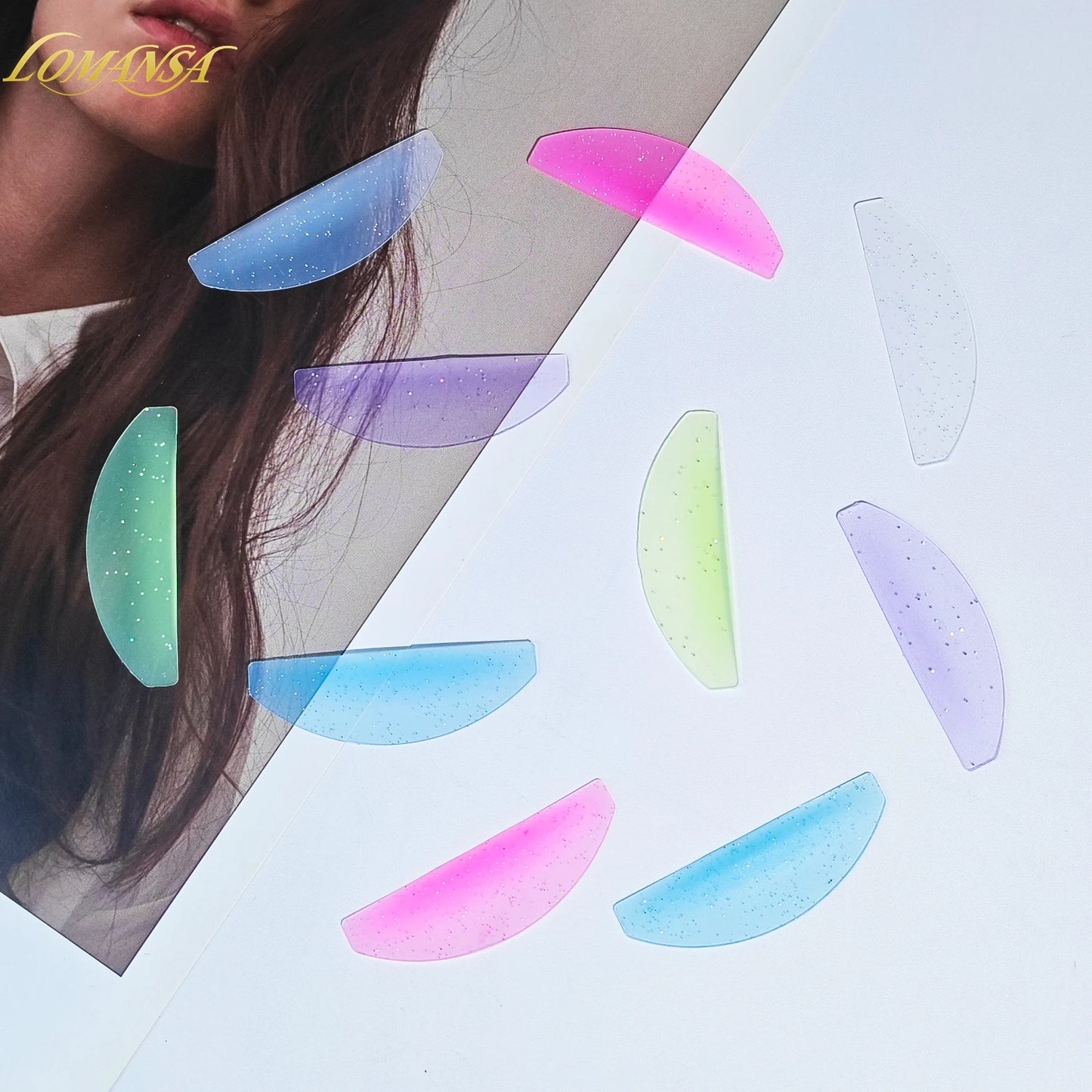 Lomansa 1 pari silikonia Lash Pehmentävät tyynyt – Silmälasien suojukset ja suojat Lash-nostoon, ammattimaiset silmälasien kiinnitystarvikkeet