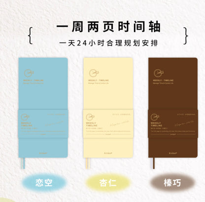 Kinbor Weekly Planner Notebook – Päivittäinen päivä- ja kuukausiohjelma Journa