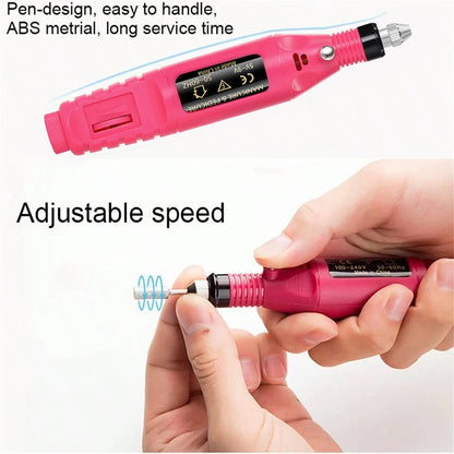 Kannettava ammattimainen sähkökynsiporakone – manikyyri- ja pedikyyriporasarja koti- ja salonkikäyttöön