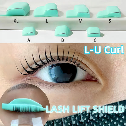 Libeauty 7 Paris Återanvändbara Lash Lift Shield Pads – Silicone Eyelash Curler & Curling Iron Tillbehör, Makeup Tool