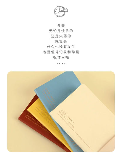 Kinbor Weekly Planner Notebook – Päivittäinen päivä- ja kuukausiohjelma Journa