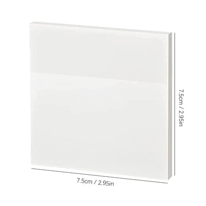 50 arkkia Läpinäkyvät tarravihkot – vedenpitävä viesti ja allekirjoitustarrat muistikirjoihin