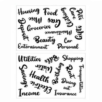 A6 PU Leather Budget Planner – Marble Notebook & Money Saving Organizer for Office, School & Personal Finance