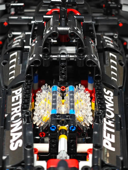 Tekniikka 1642PCS Mekaaniset kilpa-auton rakennuspalikat – W14 Venue Racing Model Kit for Adults & Kids