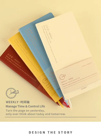 Kinbor Weekly Planner Notebook – Päivittäinen päivä- ja kuukausiohjelma Journa