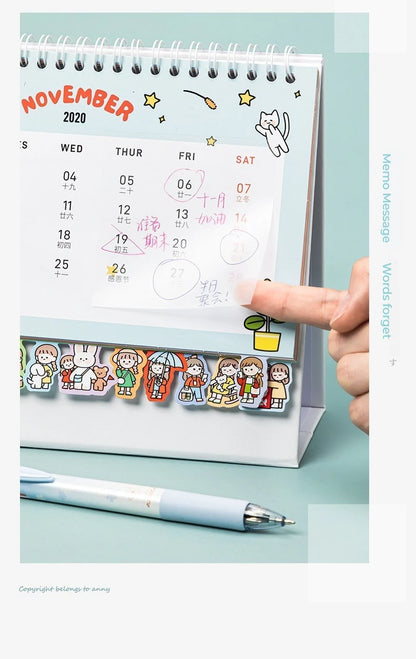 50 arkkia Läpinäkyvät tarravihkot – vedenpitävä viesti ja allekirjoitustarrat muistikirjoihin