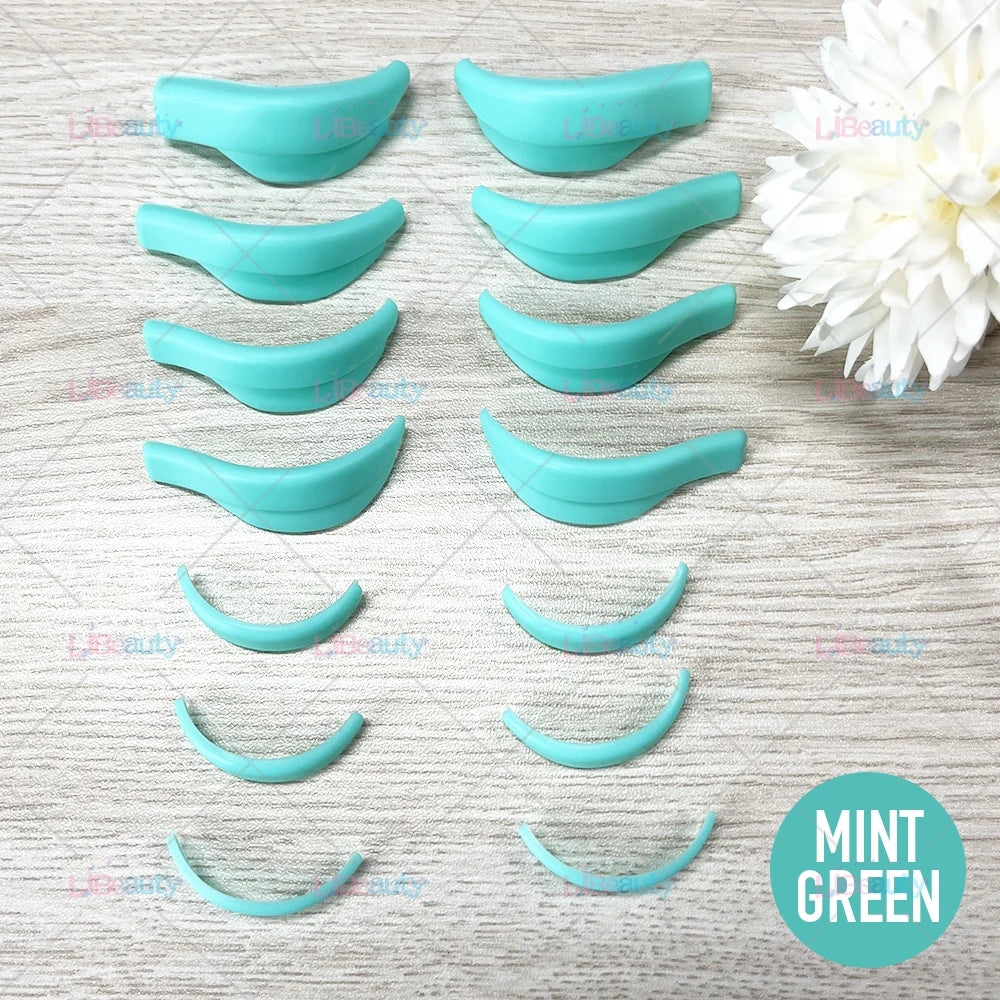 Libeauty 7 Paris Återanvändbara Lash Lift Shield Pads – Silicone Eyelash Curler & Curling Iron Tillbehör, Makeup Tool