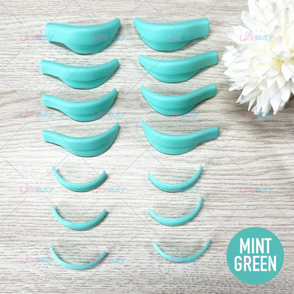 Libeauty 7 Paris Återanvändbara Lash Lift Shield Pads – Silicone Eyelash Curler & Curling Iron Tillbehör, Makeup Tool