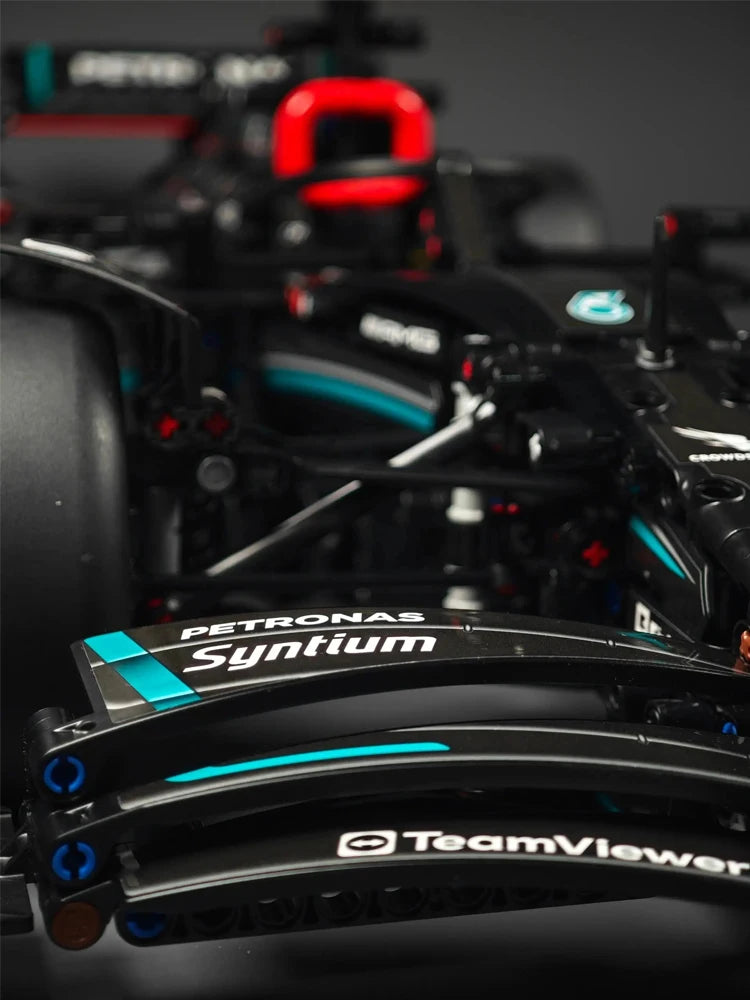 Tekniikka 1642PCS Mekaaniset kilpa-auton rakennuspalikat – W14 Venue Racing Model Kit for Adults & Kids