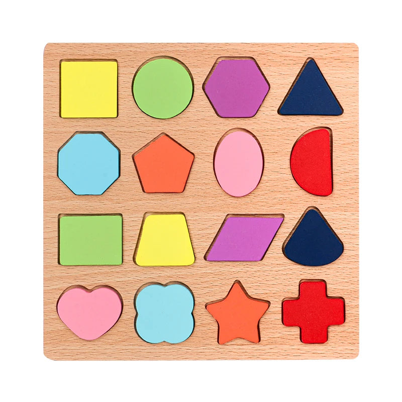 Lapset Alphabet & Number Wooden Puzzle – Montessorin esikoulun kasvatuslelu