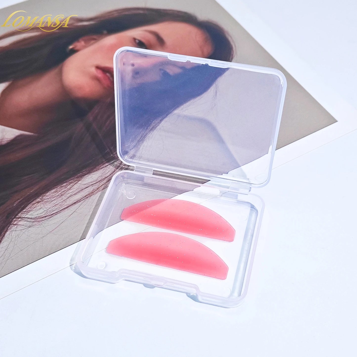 Lomansa 1 pari silikonia Lash Pehmentävät tyynyt – Silmälasien suojukset ja suojat Lash-nostoon, ammattimaiset silmälasien kiinnitystarvikkeet