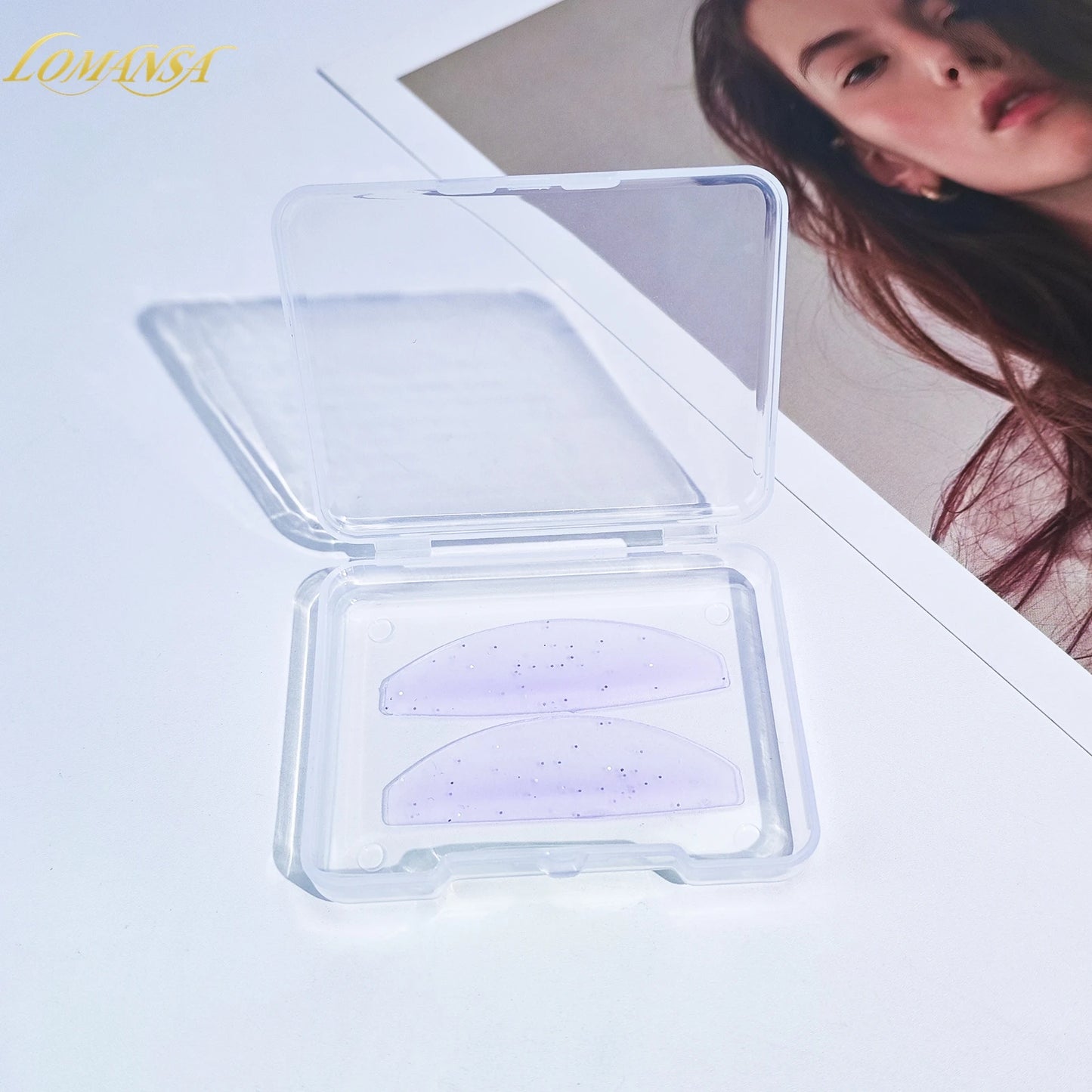 Lomansa 1 pari silikonia Lash Pehmentävät tyynyt – Silmälasien suojukset ja suojat Lash-nostoon, ammattimaiset silmälasien kiinnitystarvikkeet