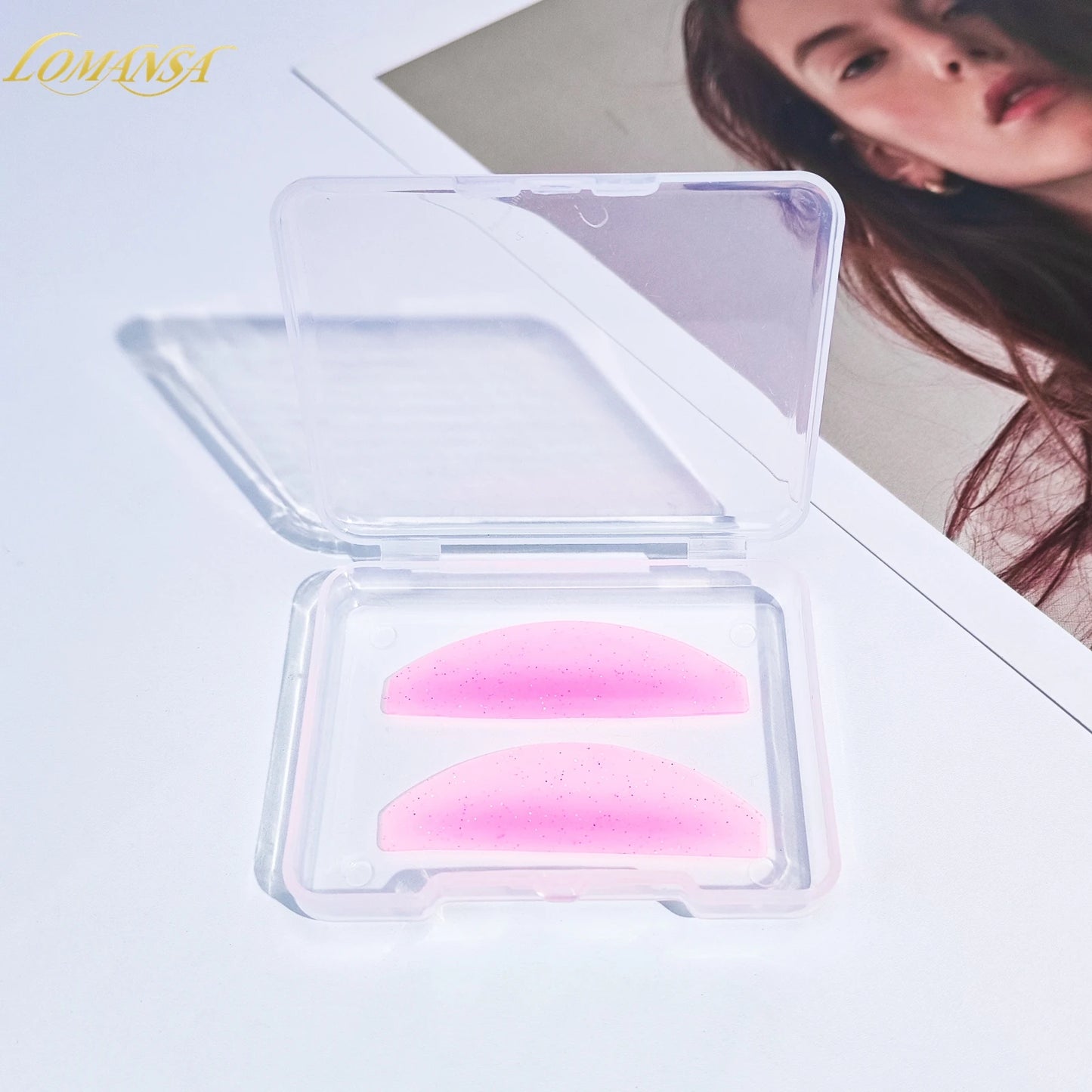 Lomansa 1 pari silikonia Lash Pehmentävät tyynyt – Silmälasien suojukset ja suojat Lash-nostoon, ammattimaiset silmälasien kiinnitystarvikkeet