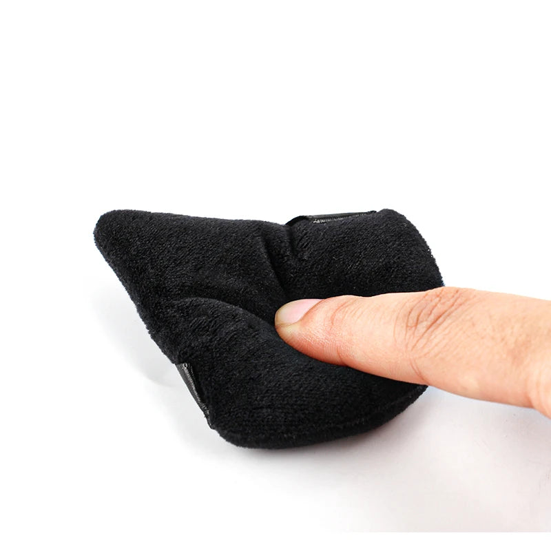 SHIDSIHANGPIN Triangle Velvet Powder Puff – Återanvändbart ansikte Kosmetisk Sponge, Mini Cotton Makeup Puff för Foundation, ögonskugga och skönhetsverktyg (1/2/3/6st)