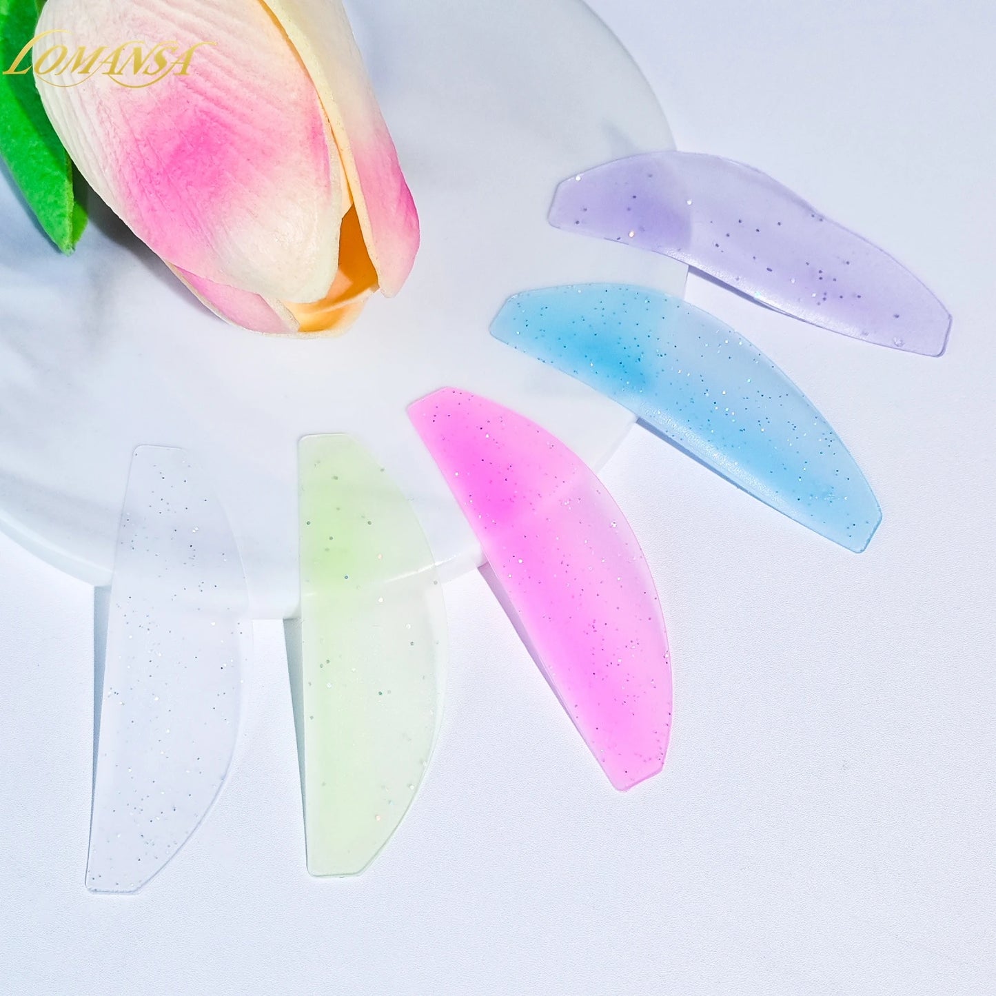 Lomansa 1 pari silikonia Lash Pehmentävät tyynyt – Silmälasien suojukset ja suojat Lash-nostoon, ammattimaiset silmälasien kiinnitystarvikkeet