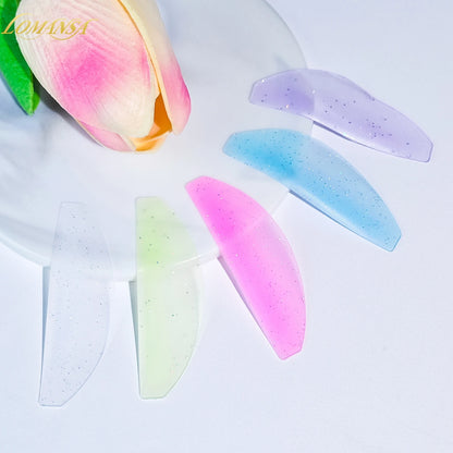 Lomansa 1 pari silikonia Lash Pehmentävät tyynyt – Silmälasien suojukset ja suojat Lash-nostoon, ammattimaiset silmälasien kiinnitystarvikkeet