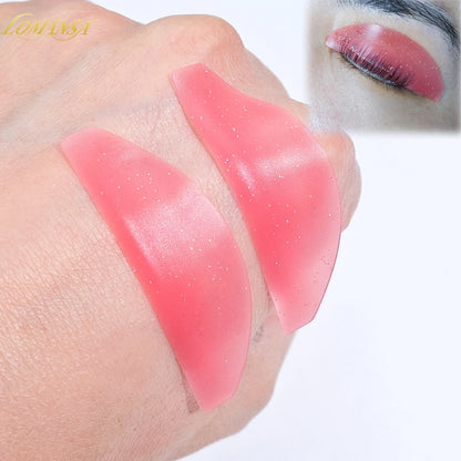 Lomansa 1 pari silikonia Lash Pehmentävät tyynyt – Silmälasien suojukset ja suojat Lash-nostoon, ammattimaiset silmälasien kiinnitystarvikkeet