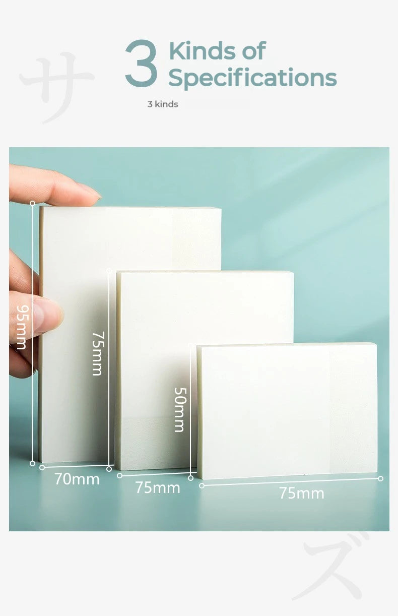 50 arkkia Läpinäkyvät tarravihkot – vedenpitävä viesti ja allekirjoitustarrat muistikirjoihin