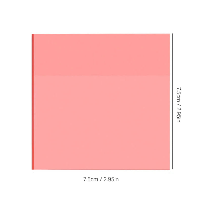 50 arkkia Läpinäkyvät tarravihkot – vedenpitävä viesti ja allekirjoitustarrat muistikirjoihin