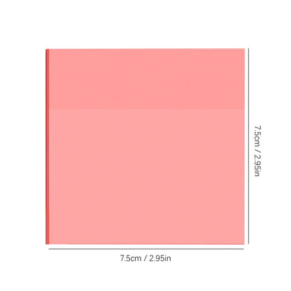 50 arkkia Läpinäkyvät tarravihkot – vedenpitävä viesti ja allekirjoitustarrat muistikirjoihin