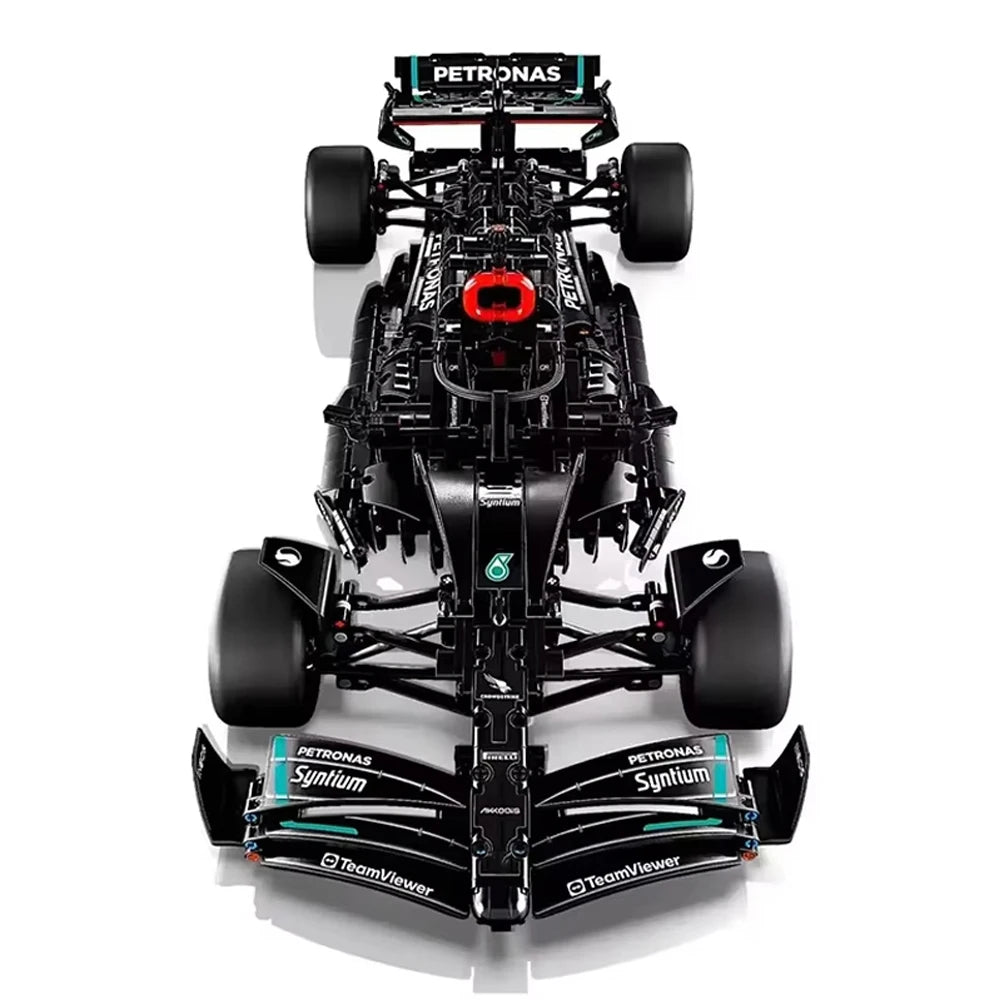 Tekniikka 1642PCS Mekaaniset kilpa-auton rakennuspalikat – W14 Venue Racing Model Kit for Adults & Kids