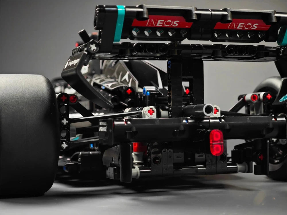 Tekniikka 1642PCS Mekaaniset kilpa-auton rakennuspalikat – W14 Venue Racing Model Kit for Adults & Kids