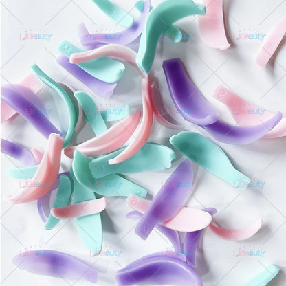 Libeauty 7 Paris Återanvändbara Lash Lift Shield Pads – Silicone Eyelash Curler & Curling Iron Tillbehör, Makeup Tool